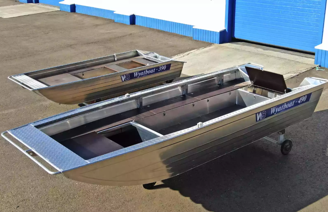 Алюминиевая лодка Wyatboat-490 Jonboat в Екатеринбурге