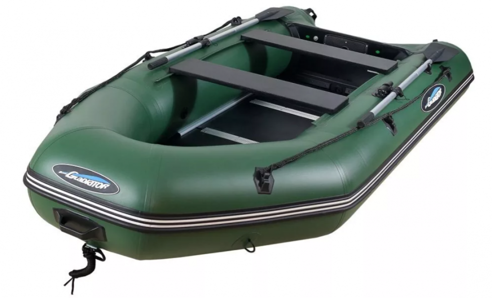 МОТОРНО-ГРЕБНАЯ ЛОДКА ПВХ GLADIATOR А 340 ТК С ФАНЕРНЫМ ПОЛОМ в Екатеринбурге