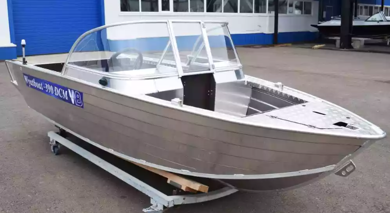 Алюминиевый катер Wyatboat-390 DCM Увеличенный борт в Екатеринбурге