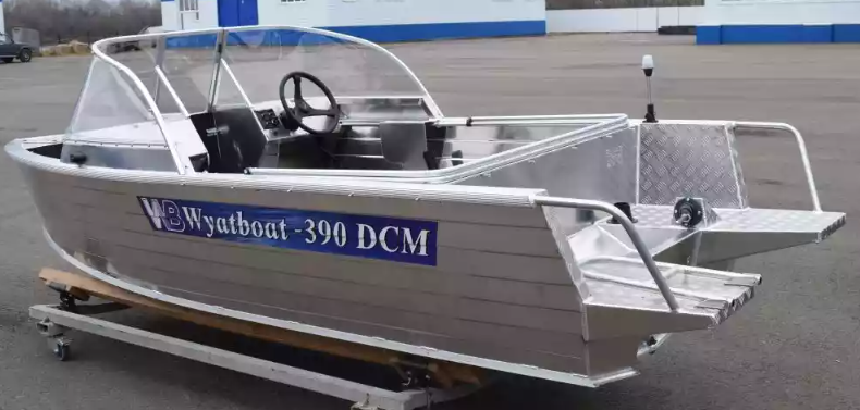 Алюминиевый катер Wyatboat-390 DCM Увеличенный борт в Екатеринбурге
