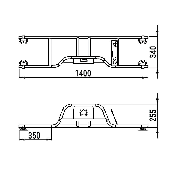 Стойка рулевая с бортовым креплением малая в Екатеринбурге