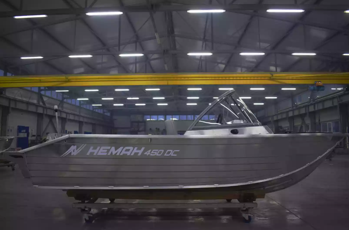 Алюминиевый катер Неман-450 DC NEW без покраски в Екатеринбурге