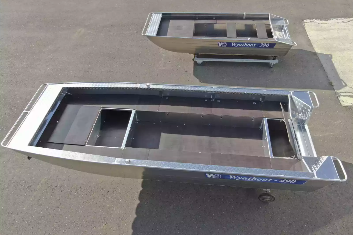 Алюминиевая лодка Wyatboat-490 Jonboat в Екатеринбурге