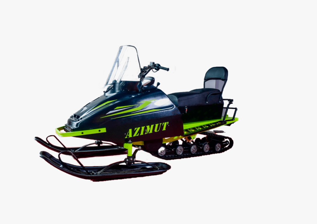 Миниснегоход Бурлак Азимут 20 л.с. , эл.запуск, реверс, тормоз гидравл, капот черный в Екатеринбурге