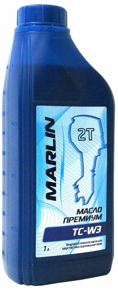 МАСЛО ПОЛУСИНТЕТИЧЕСКОЕ MARLIN ПРЕМИУМ 2Т, TC-W3, 1 ЛИТР в Екатеринбурге
