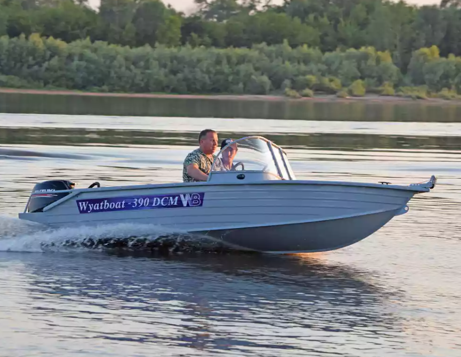 Алюминиевая лодка Wyatboat-390 DCM в Екатеринбурге