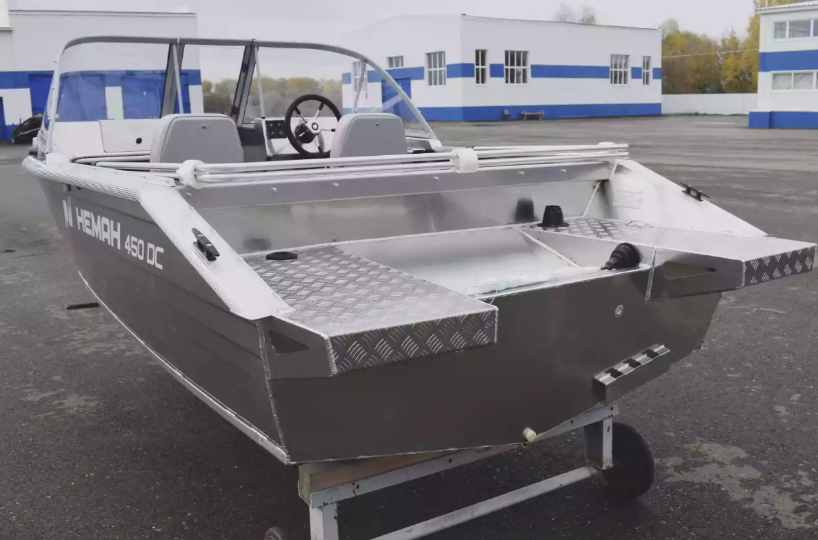 Алюминиевый катер Неман-450 DC NEW без покраски в Екатеринбурге