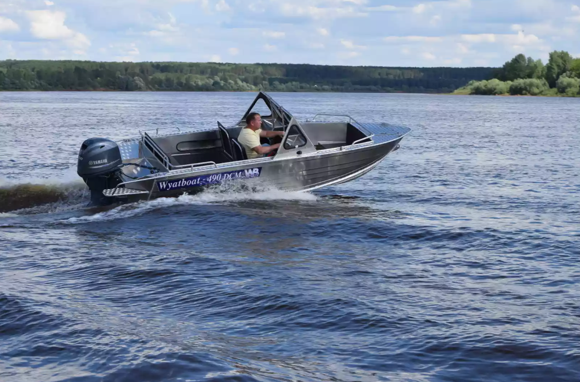 Алюминиевый катер Wyatboat-490 DCM Pro в Екатеринбурге