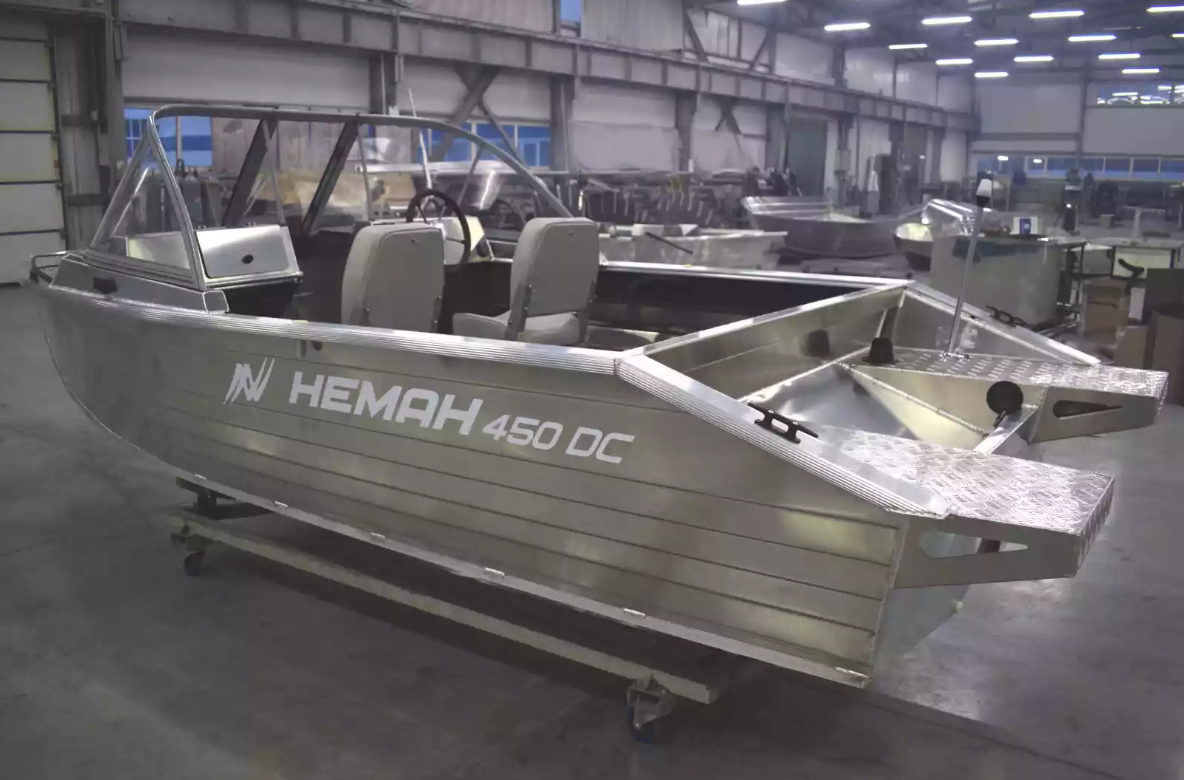 Алюминиевый катер Неман-450 DC NEW без покраски в Екатеринбурге