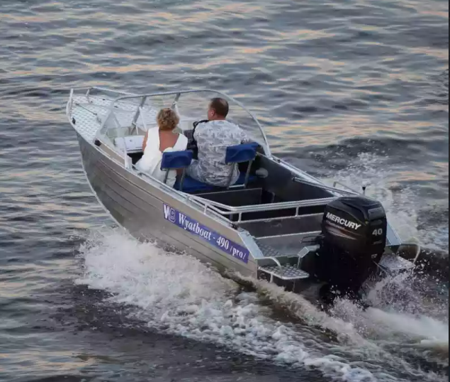 Алюминиевый катер Wyatboat-490 Pro в Екатеринбурге