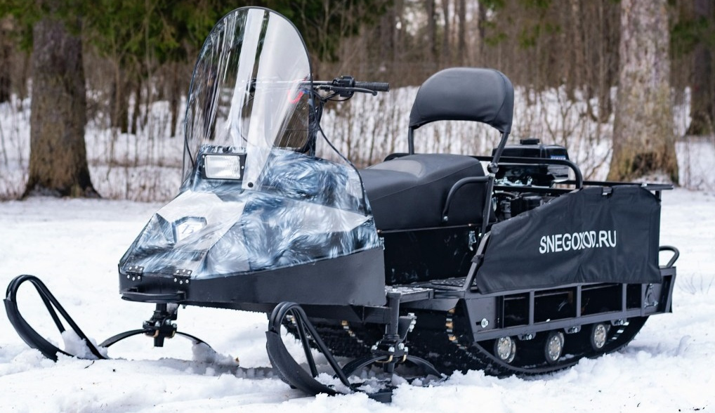 Миниснегоход Бурлак Егерь Экспедитор 17 л.с. , реверс, тормоз, капот белый в Екатеринбурге
