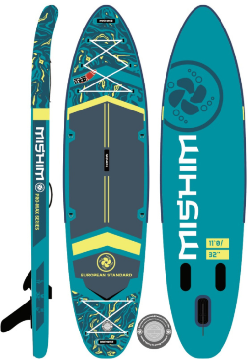 SUP (САП) Доска MISHIMO PRO-MAX Light Teal 11,6’ (355см) в Екатеринбурге