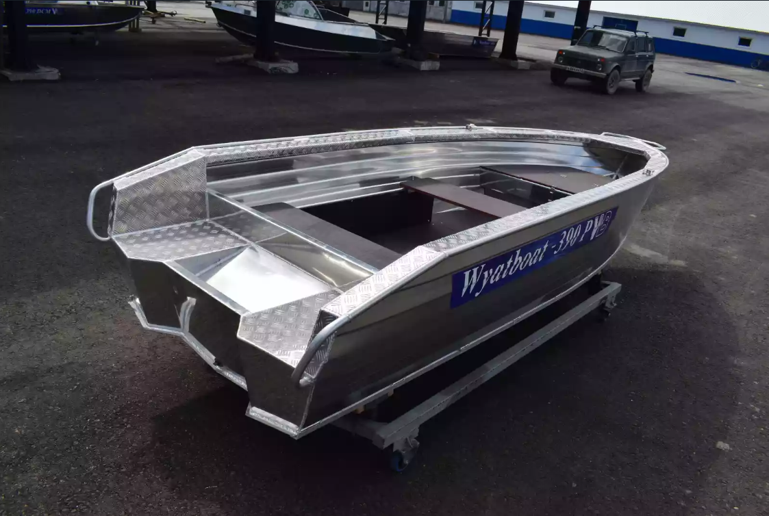 Алюминиевая лодка Wyatboat-390Р Увеличенный борт в Екатеринбурге