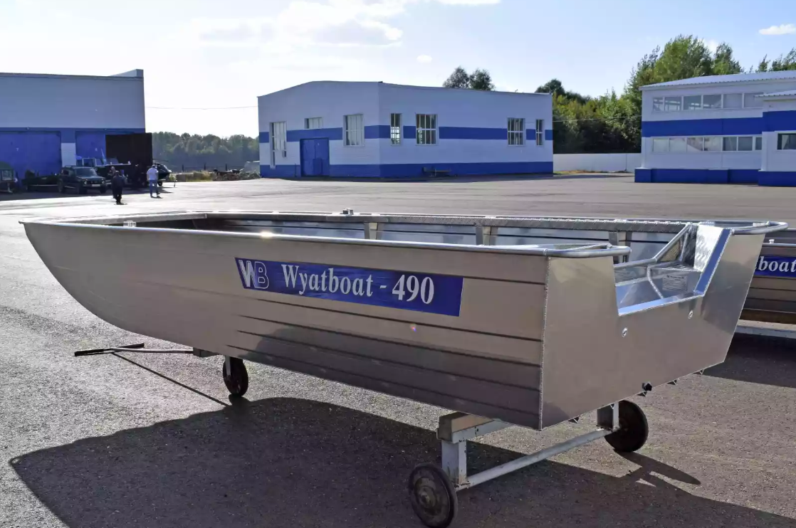 Алюминиевая лодка Wyatboat-490 Jonboat в Екатеринбурге
