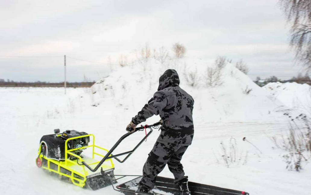 Мотобуксировщик Бурлак ХОЗЯИН-1 (капот металл) в Екатеринбурге