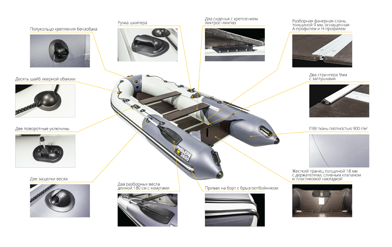 Лодка Ривьера Компакт 3600 СК в Екатеринбурге