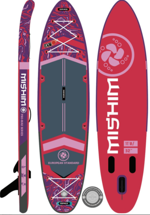 SUP (САП) Доска MISHIMO PRO-MAX Viva Magenta 10.8’ (330см) в Екатеринбурге
