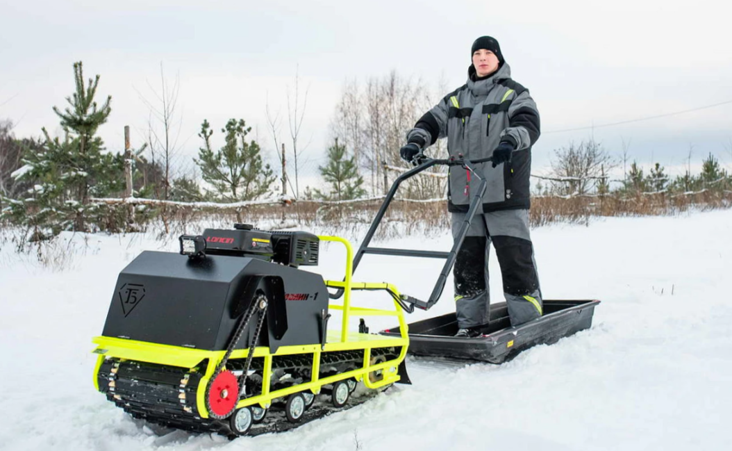Мотобуксировщик Бурлак ХОЗЯИН-1 (капот металл) в Екатеринбурге