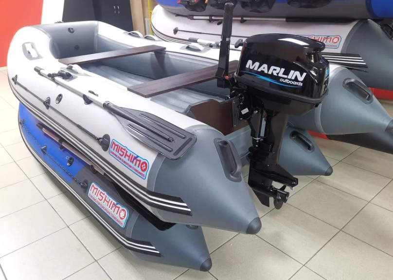 КОМПЛЕКТ ЛОДКА MISHIMO LITE 350 + МОТОР 9,8 Л.С. в Екатеринбурге