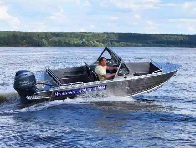 Алюминиевый катер Wyatboat-490 DCM Pro в Екатеринбурге