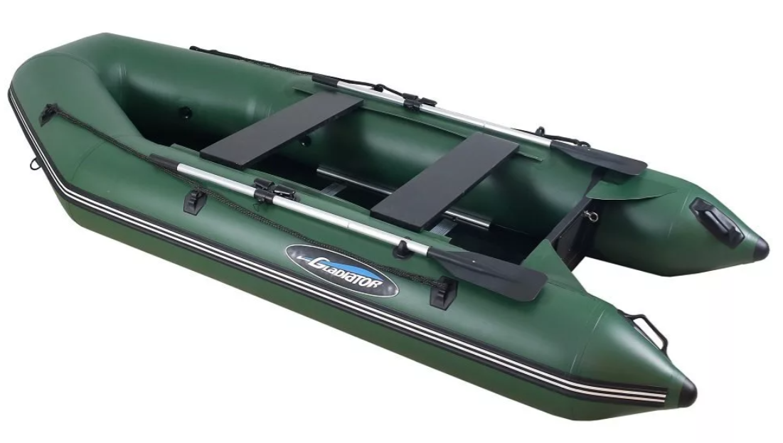МОТОРНО-ГРЕБНАЯ ЛОДКА ПВХ GLADIATOR А 340 ТК С ФАНЕРНЫМ ПОЛОМ в Екатеринбурге