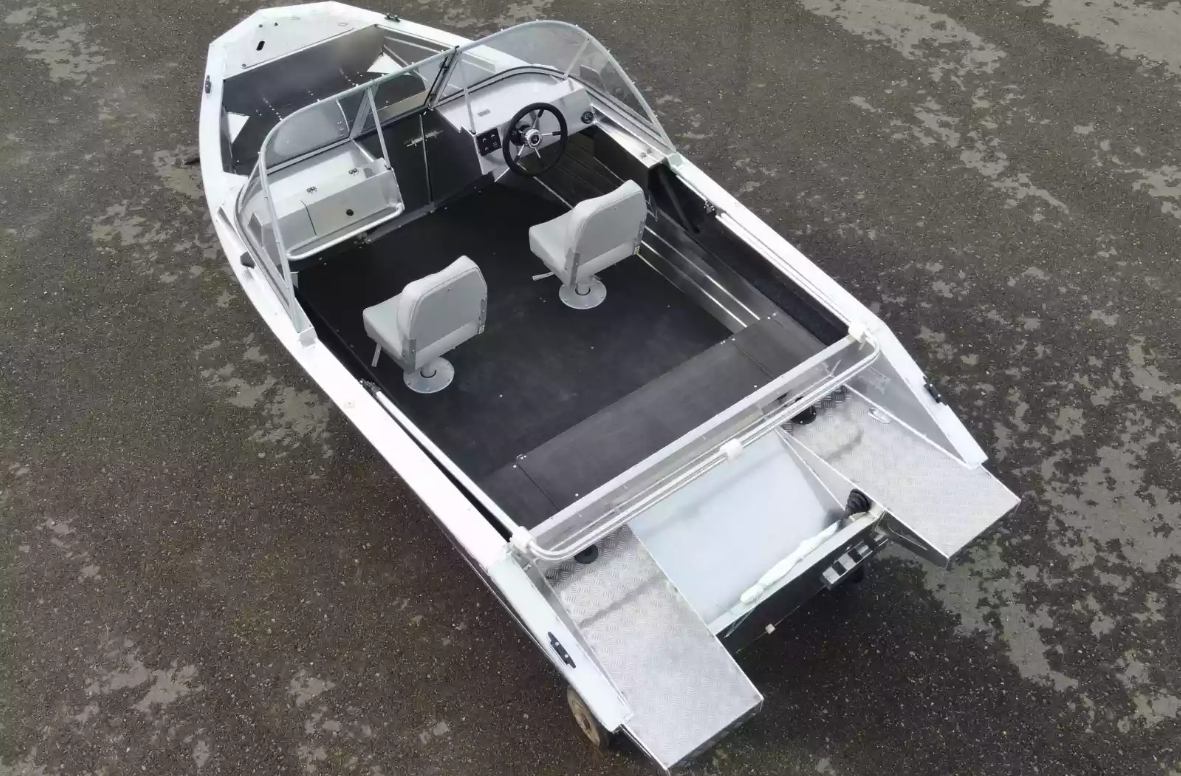 Алюминиевый катер Неман-450 DC NEW без покраски в Екатеринбурге