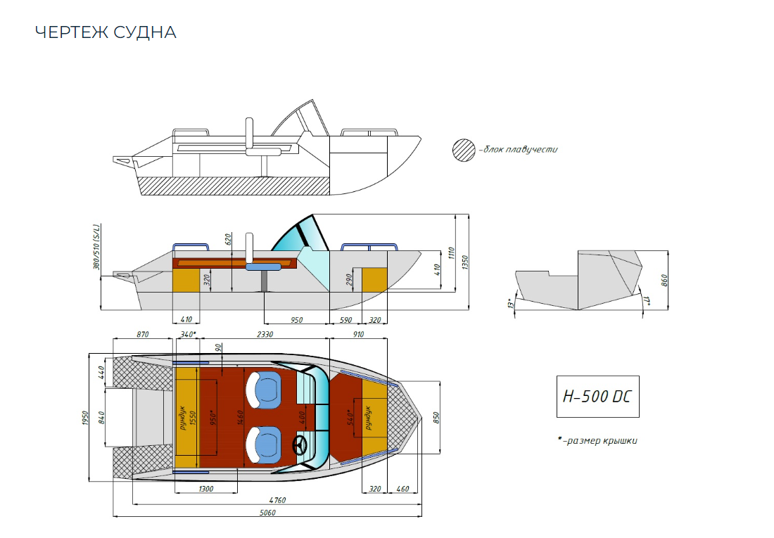 Алюминиевый катер Неман-500 DC в Екатеринбурге