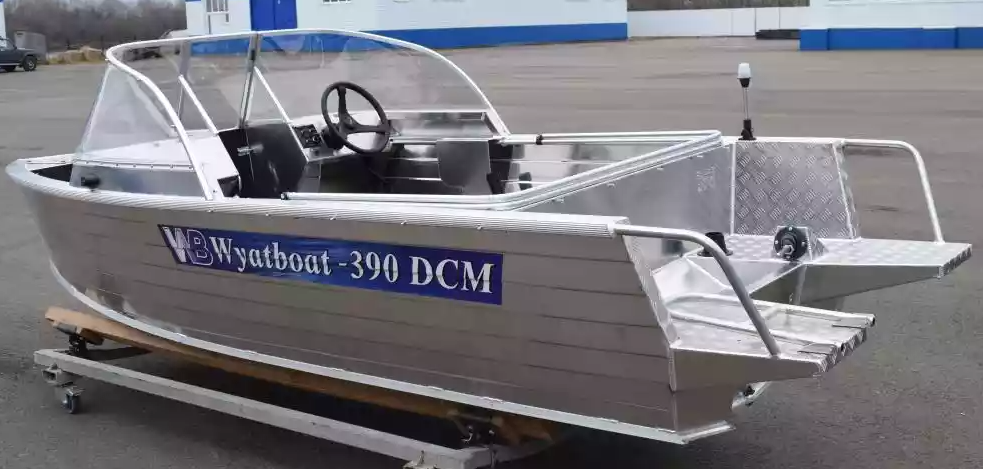 Алюминиевая лодка Wyatboat-390 DCM Увеличенный борт в Екатеринбурге