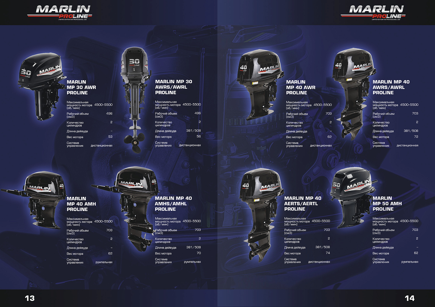 Лодочный мотор MARLIN PROLINE MP 50 AERTS в Екатеринбурге