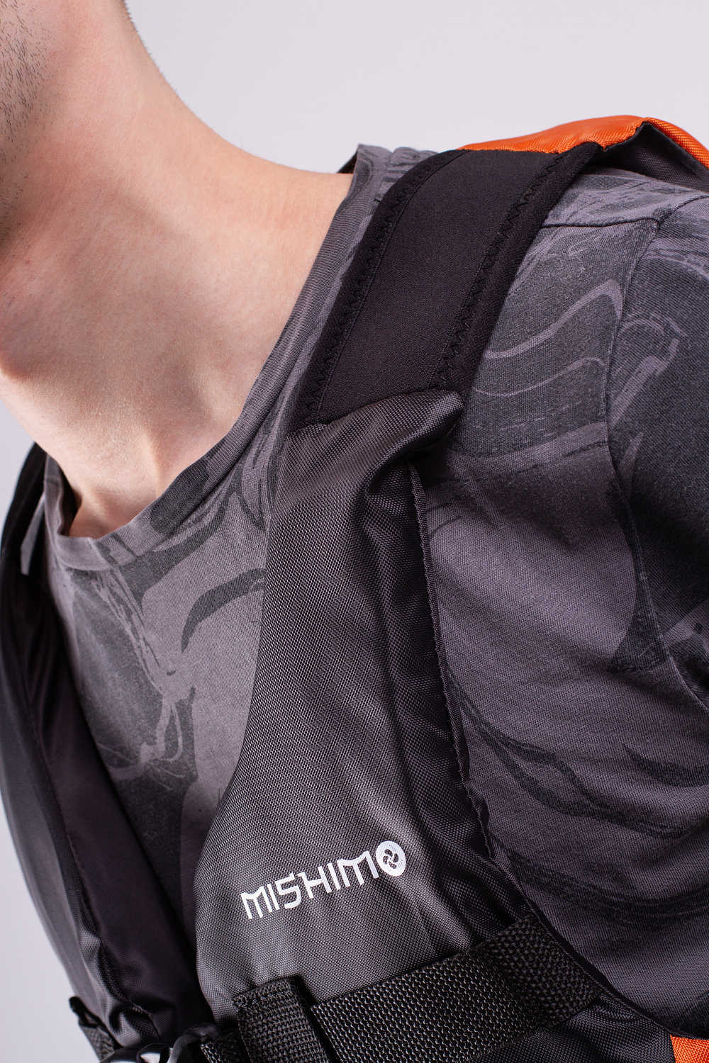 Жилет спасательный MISHIMO PRO Премиум качества Черно-оранжевый в Екатеринбурге