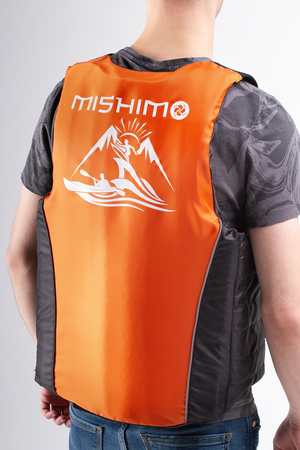 Жилет спасательный MISHIMO PRO Премиум качества Черно-оранжевый в Екатеринбурге